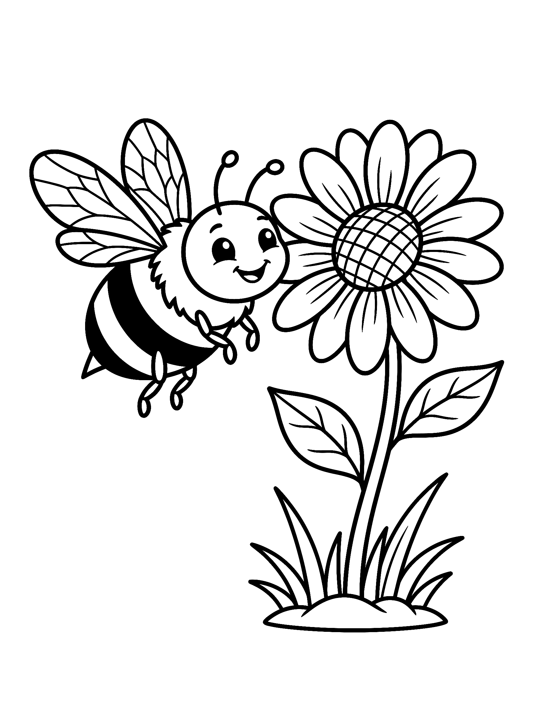 Dibujo de Abeja para colorear