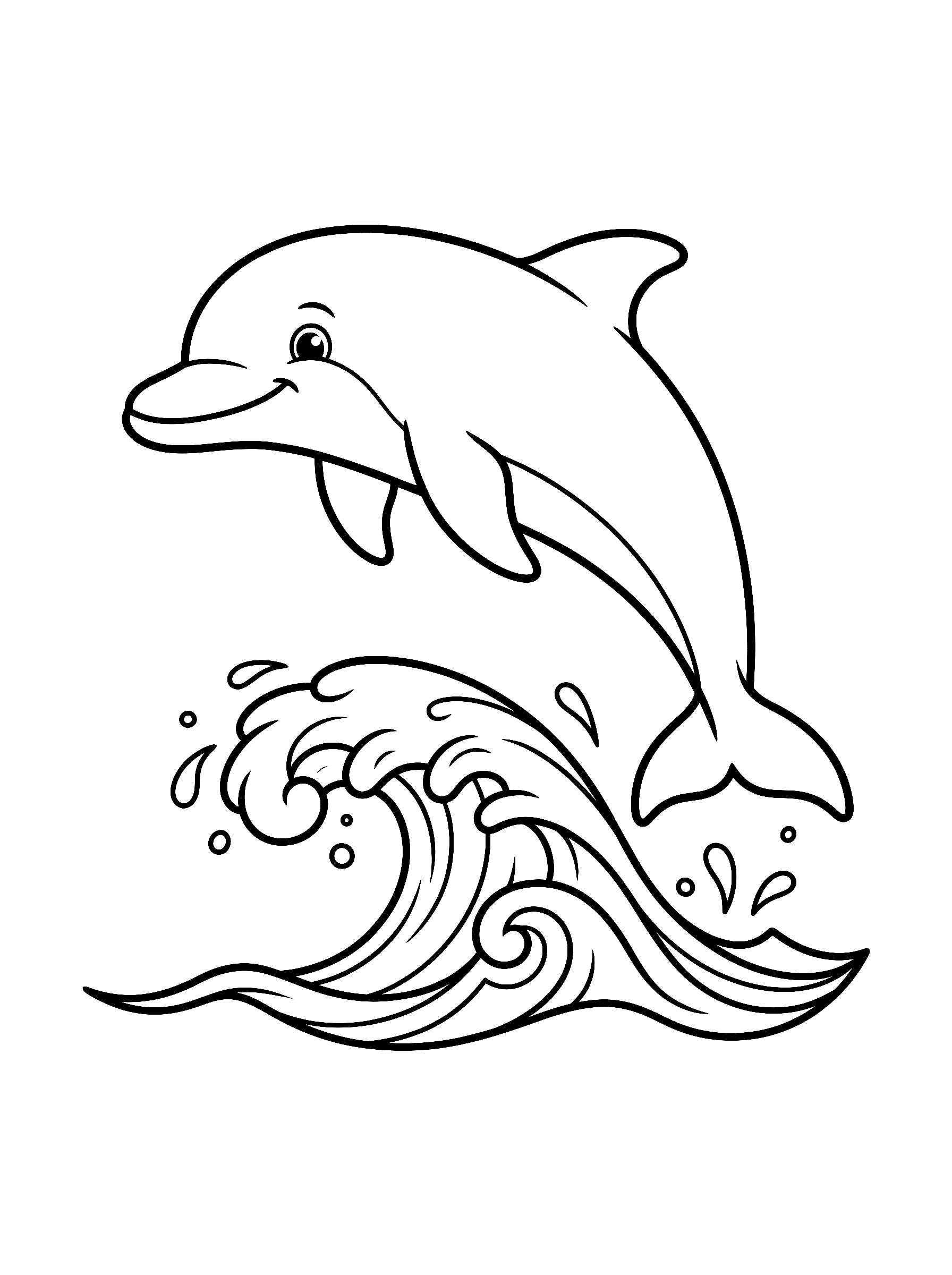 Dibujo de Delfín para colorear