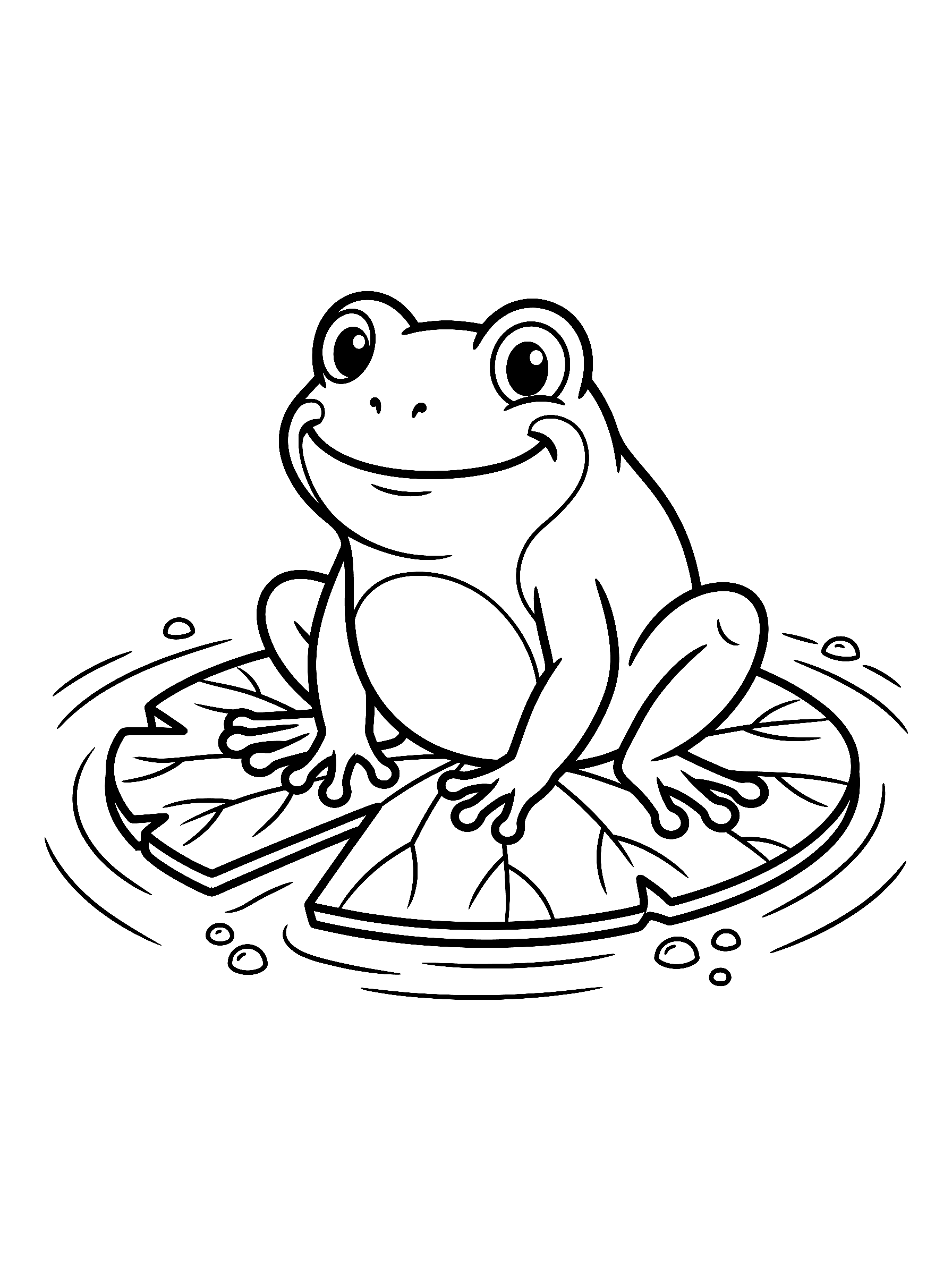 Frog coloring page