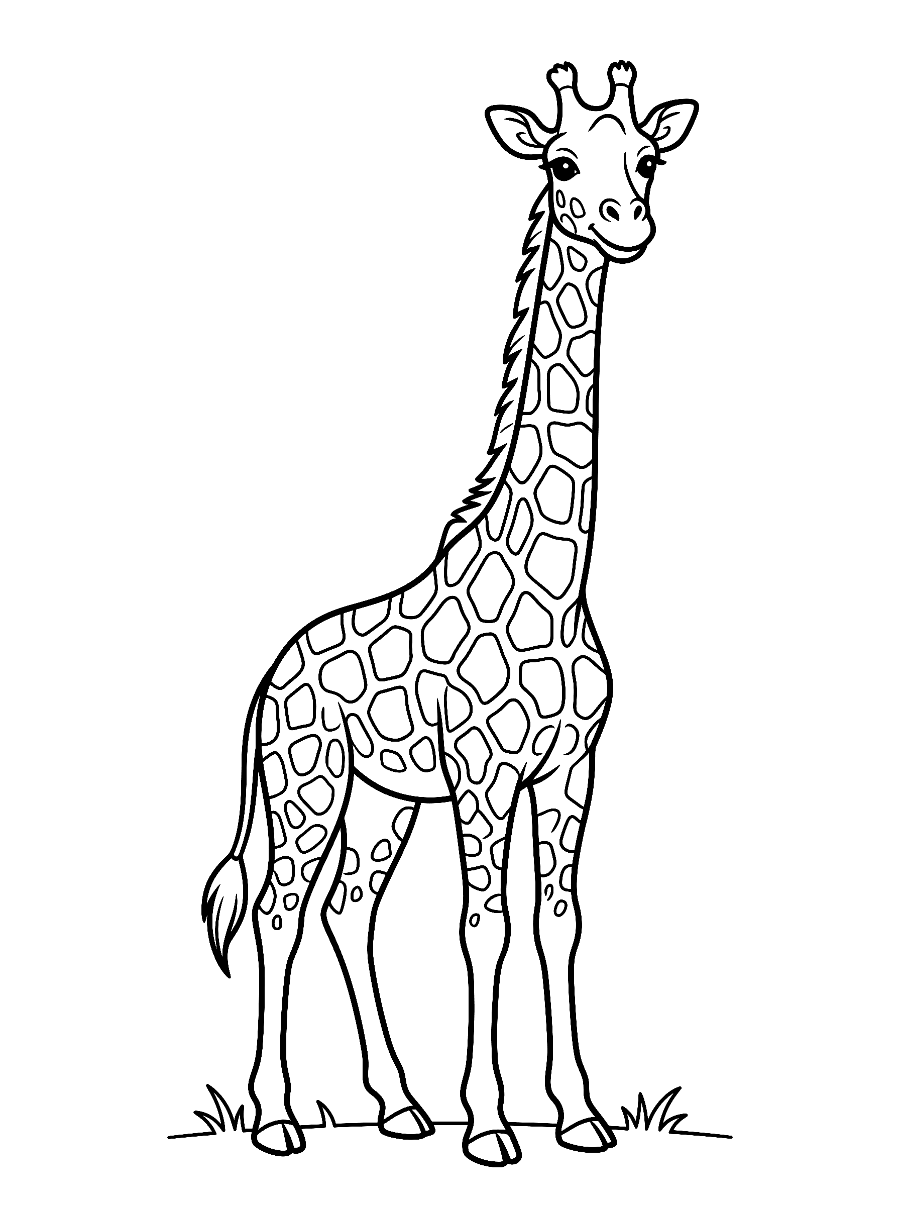 Giraffe coloring page