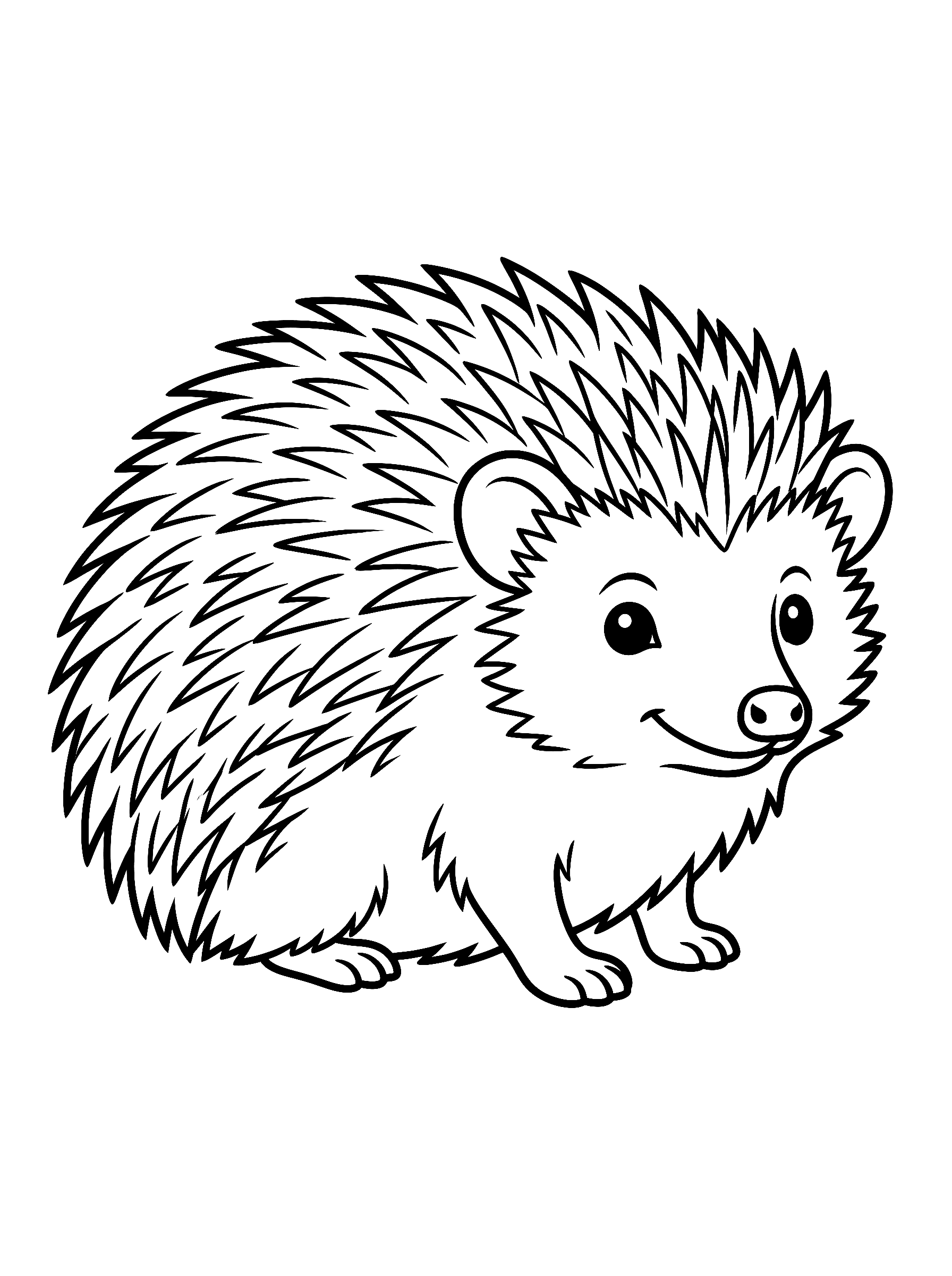 Ausmalbild Igel