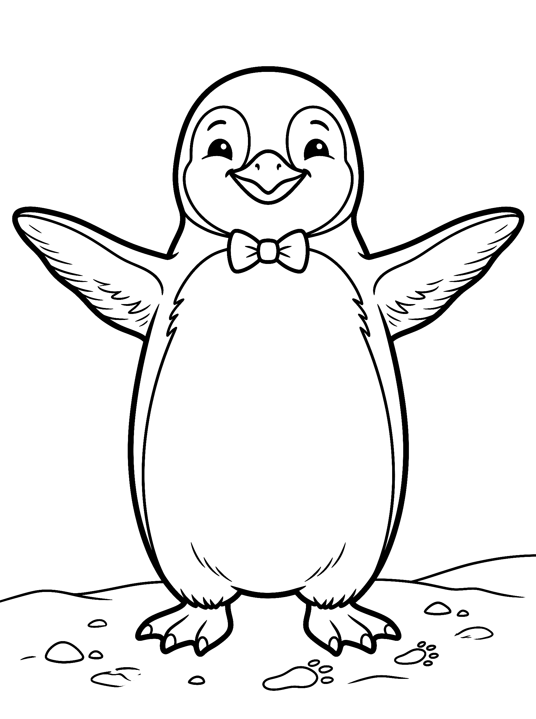 Penguin coloring page