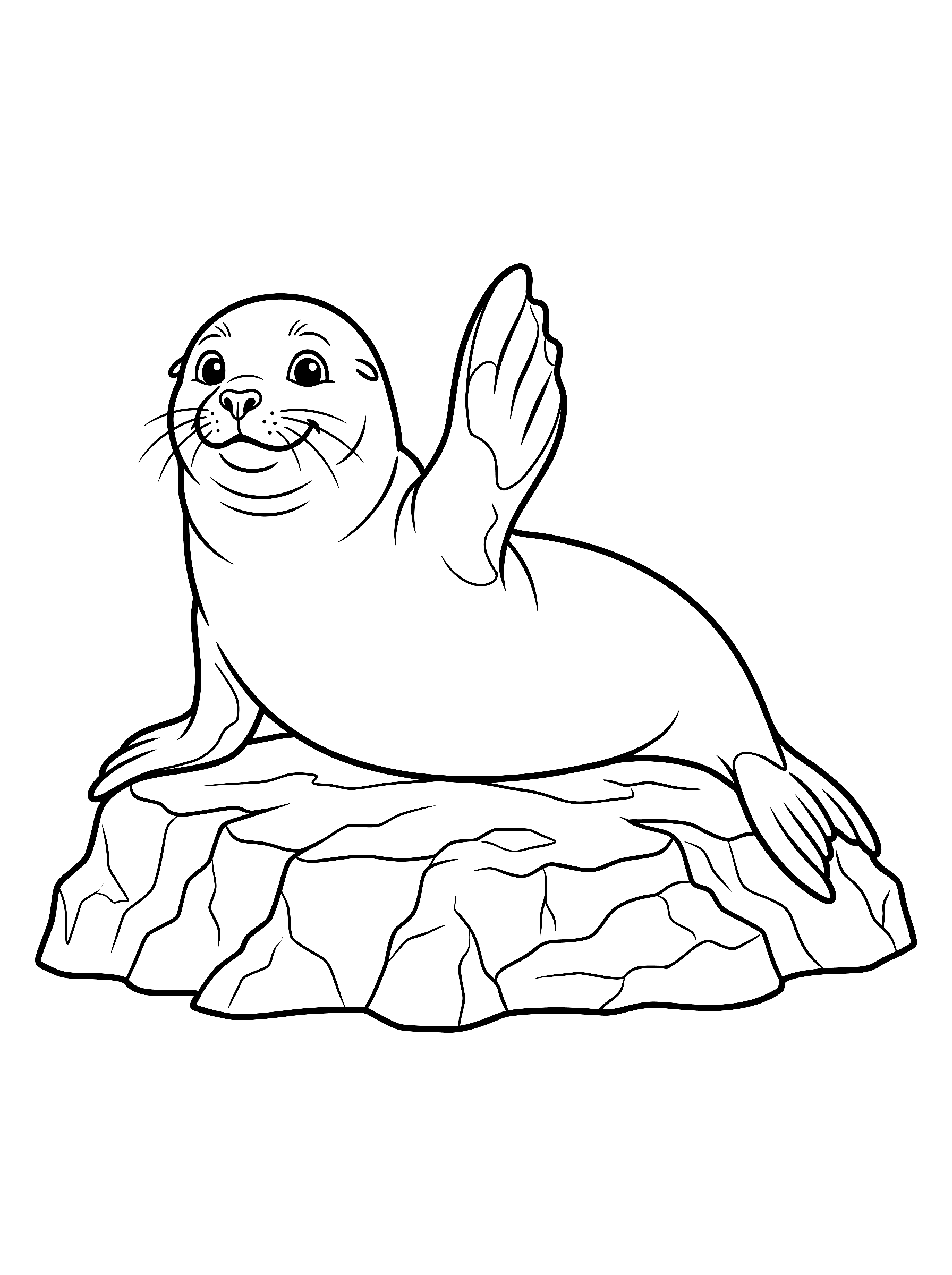 Dibujo de Foca para colorear