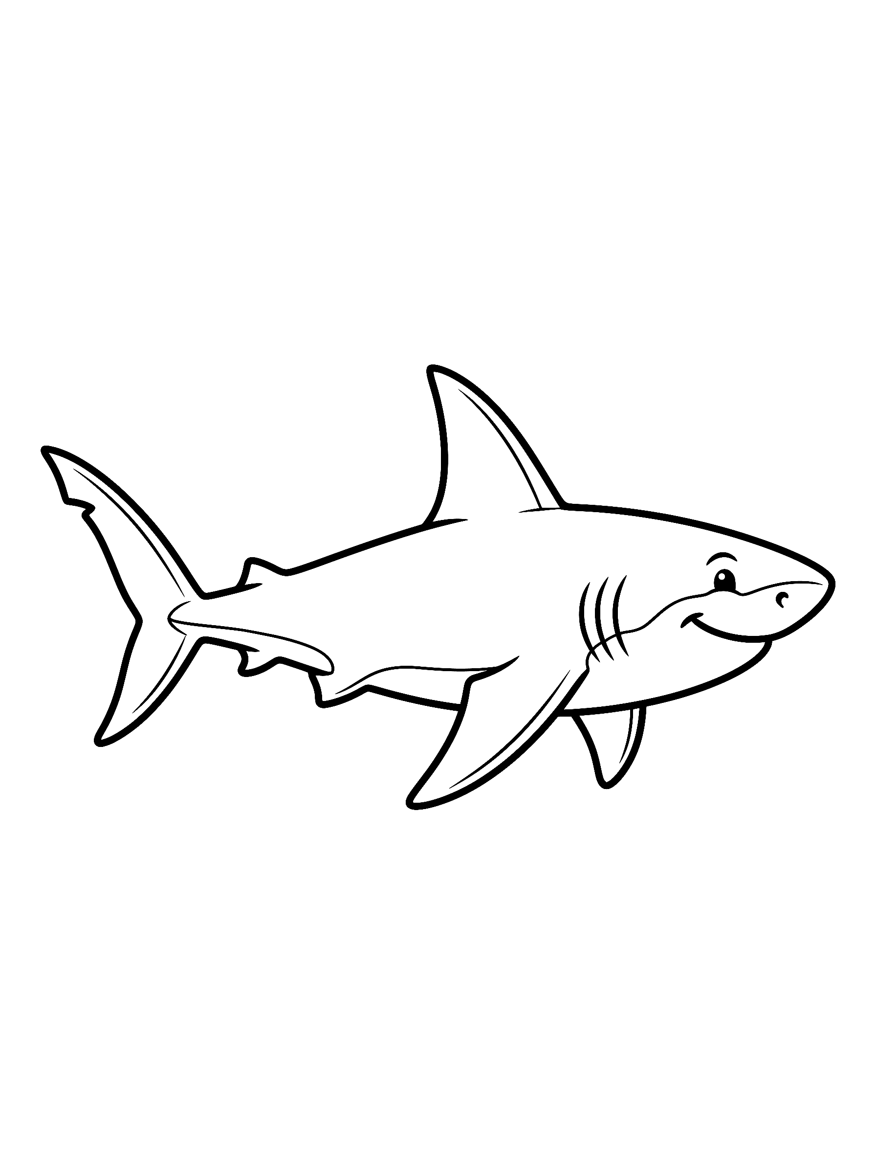 Shark coloring page