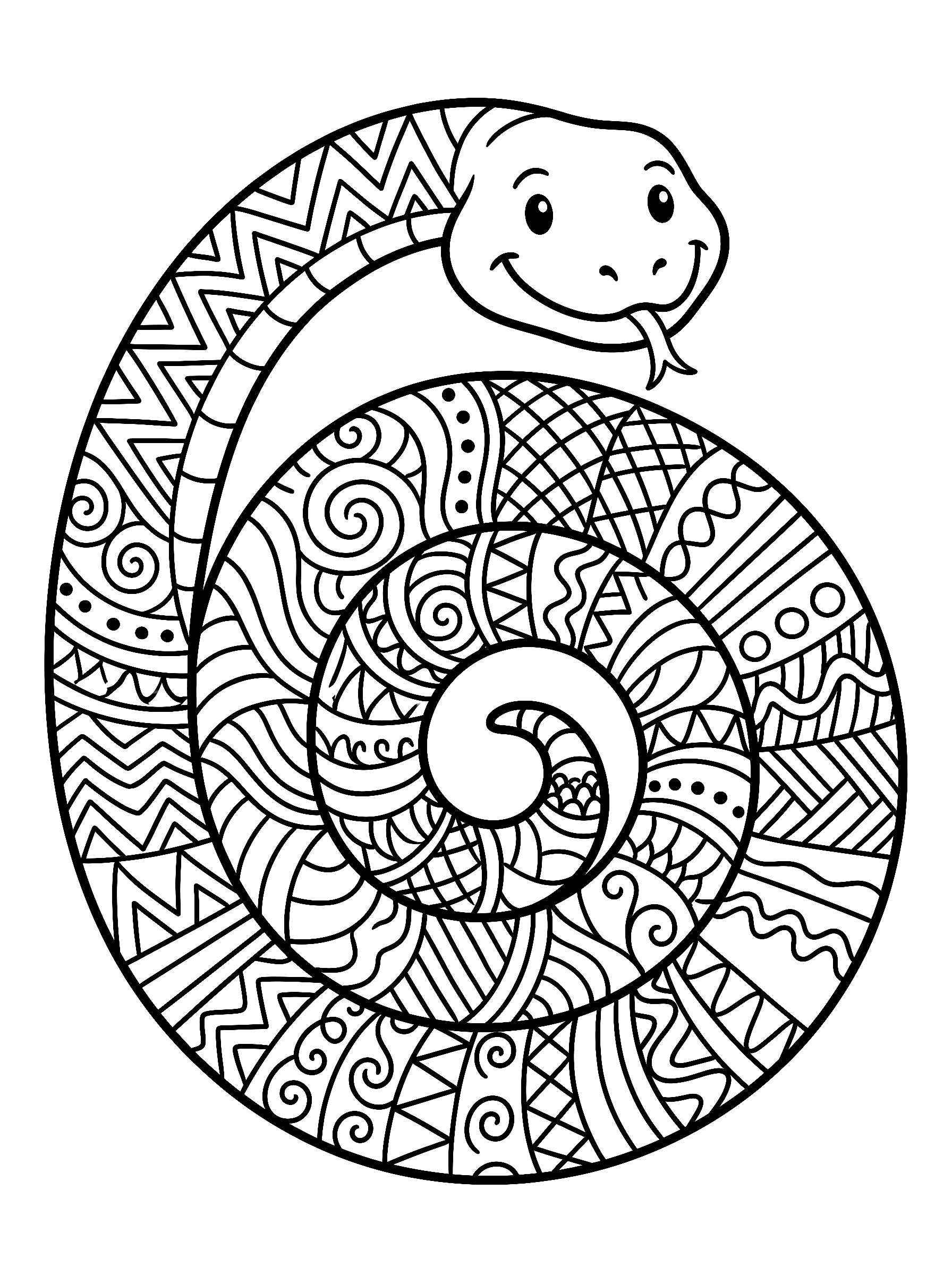 Coloriage Serpent