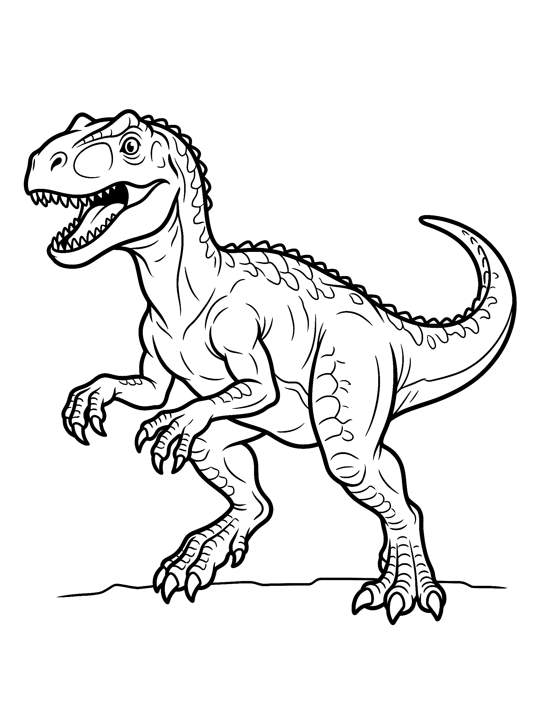 Allosaurus coloring page
