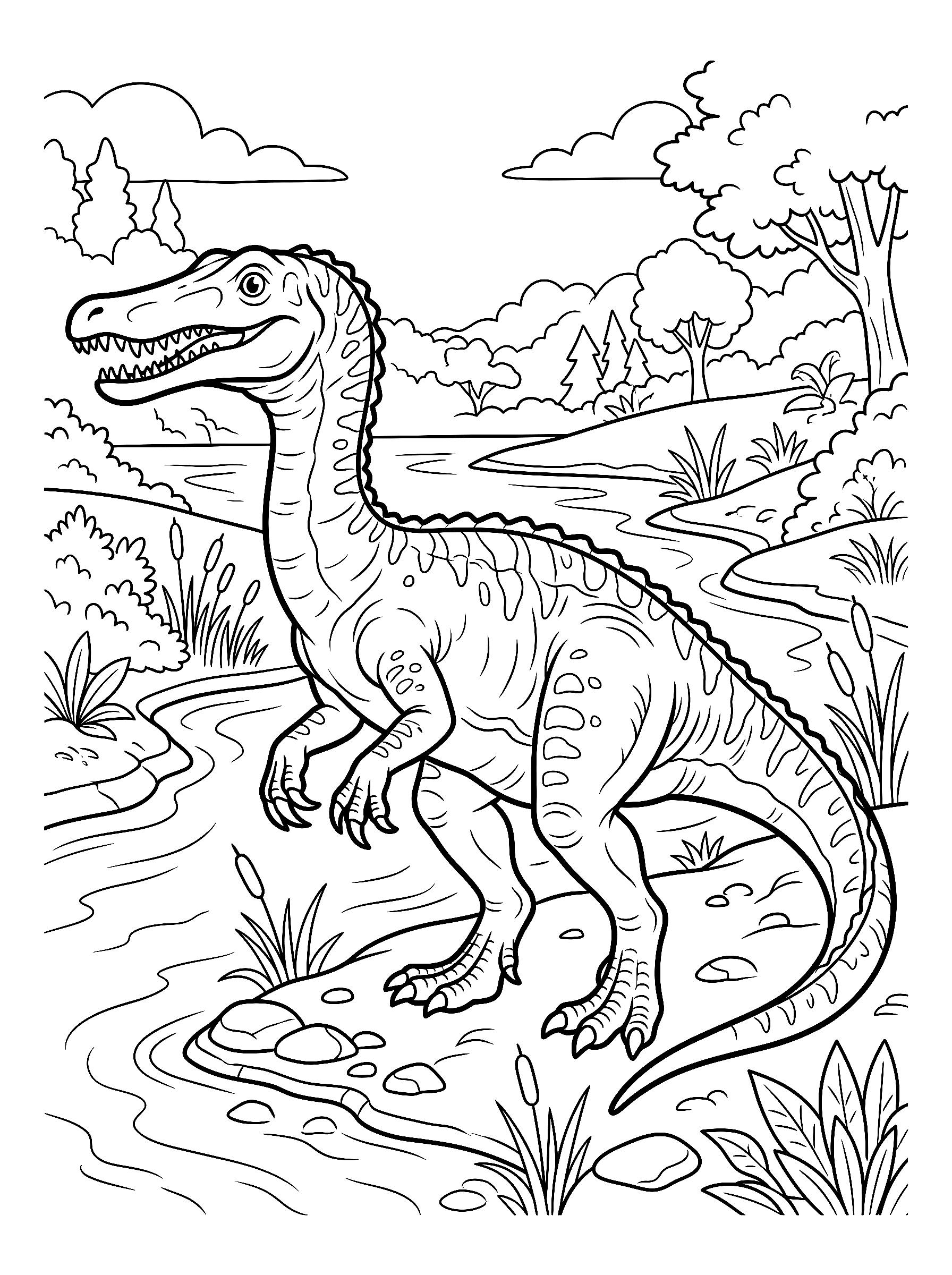Kleurplaat Baryonyx