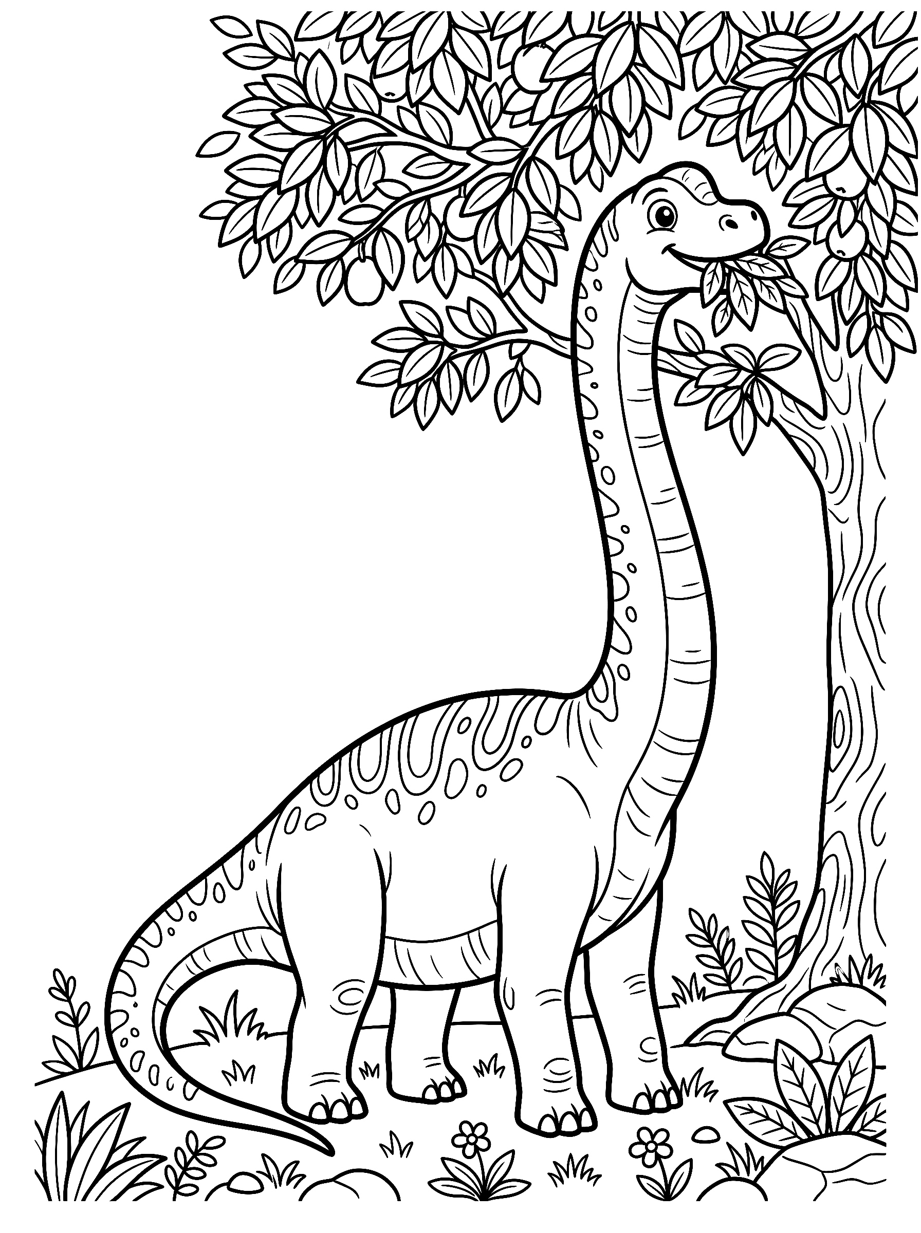 Brachiosaurus coloring page