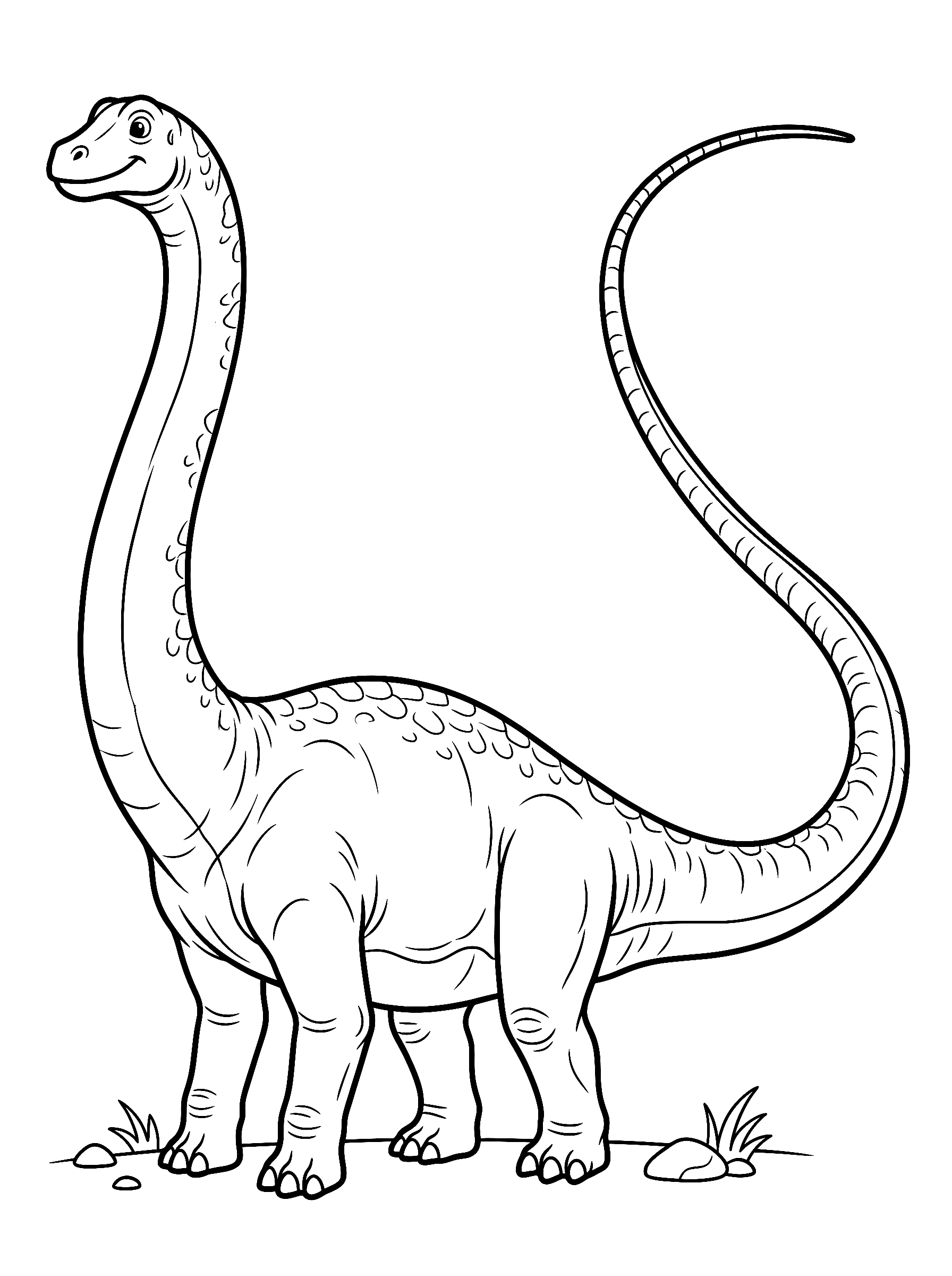 Diplodocus coloring page