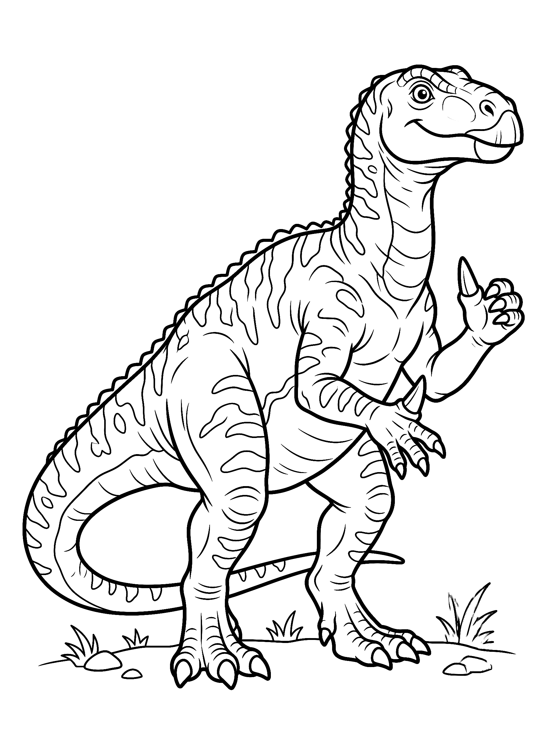 Iguanodon coloring page