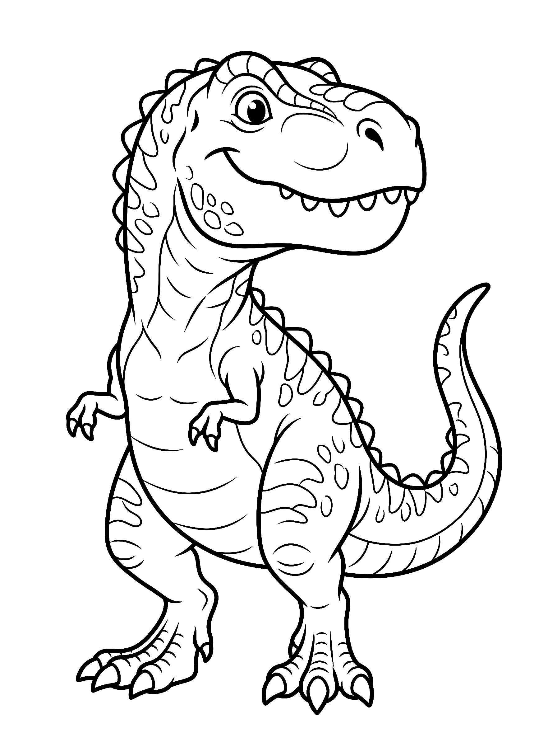 Ausmalbild Tyrannosaurus Rex